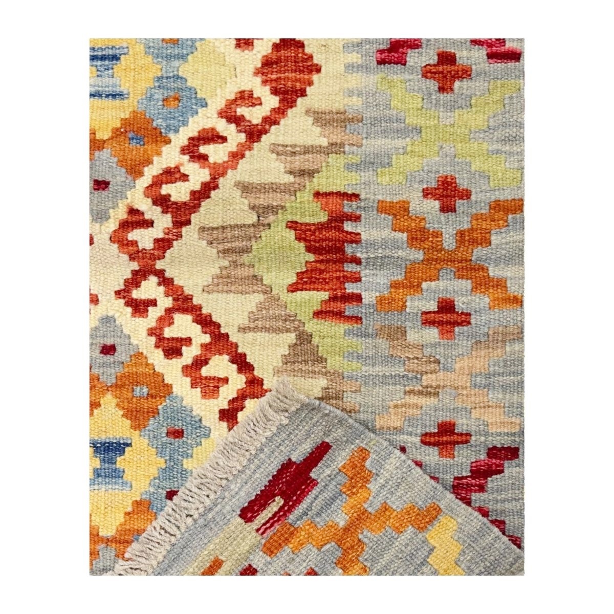 Tapete Kilim Afegan 59x84 36759 - Imagem 4