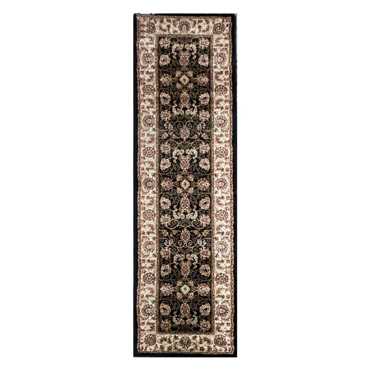 Tapete Mersin 60x200 01 Preto Bege - Imagem 2
