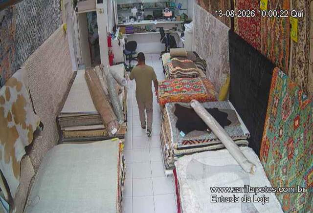 Timelapse da loja Zarif Tapetes (13/08 a 15/08)